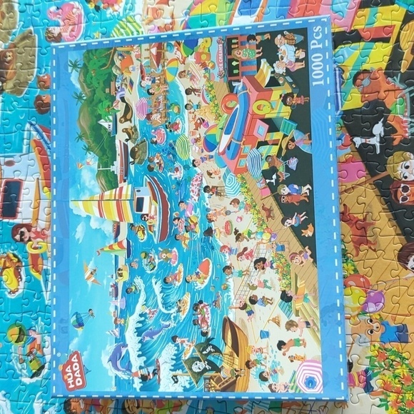 Beach puzzle 1000  pieces - Picture 1 of 4